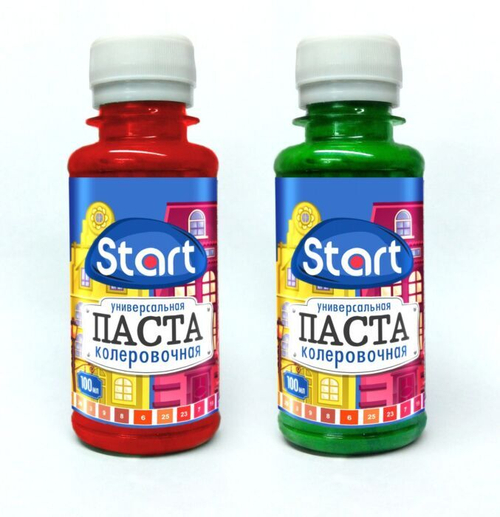 Паста колер. СТАРТ №24 Зеленый (100 мл)
