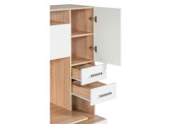 Стол компьютерный Джаз-17 левый 130х60х166,8 дуб сонома