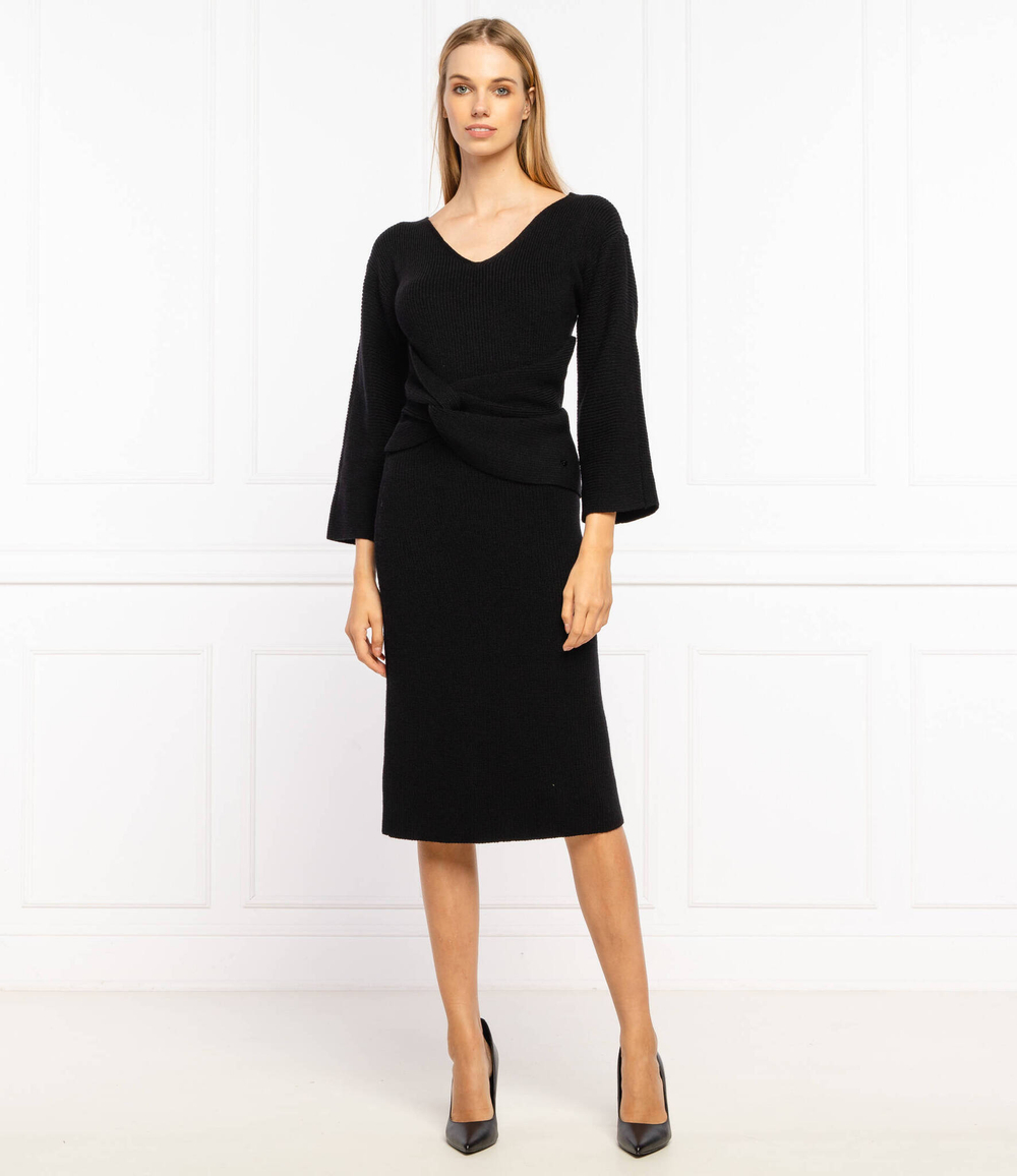 хлопковое платье Emporio Armani - черный(6K2AT7 2M07Z)