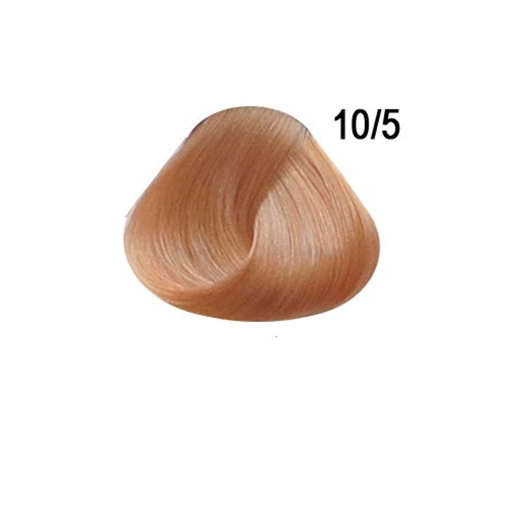 Перманентная крем краска для волос Ollin 10/5 светлый блондин махагоновый