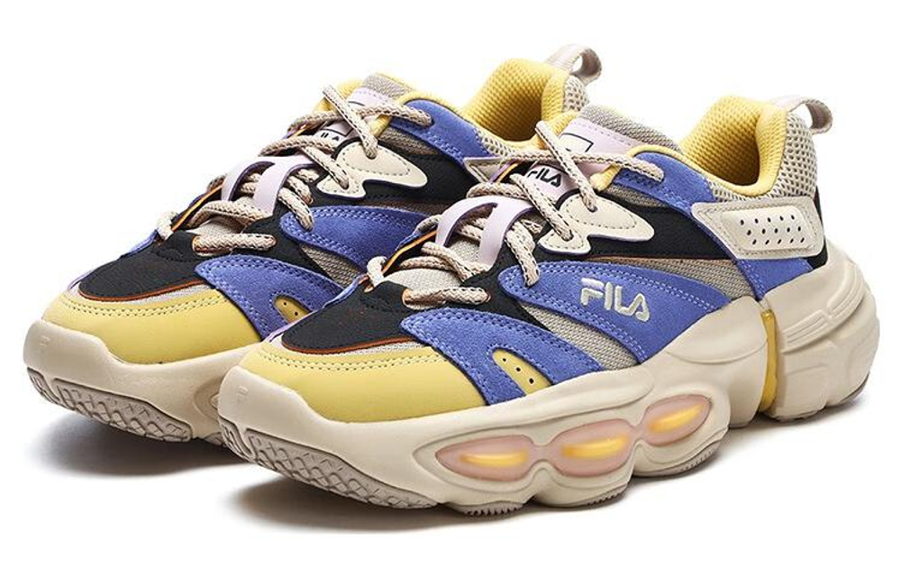 FILA Et Fashion Shoes "Beige Bue Yellow" Women"s