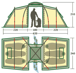 Палатка Alexika Maxima 6 Luxe [9151.6401]