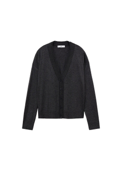 Трикотажный кардиган с V-образной горловиной