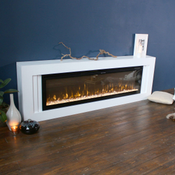 Электрокамин RealFlame Stockholm 60 WT белый с очагом Saphir 60