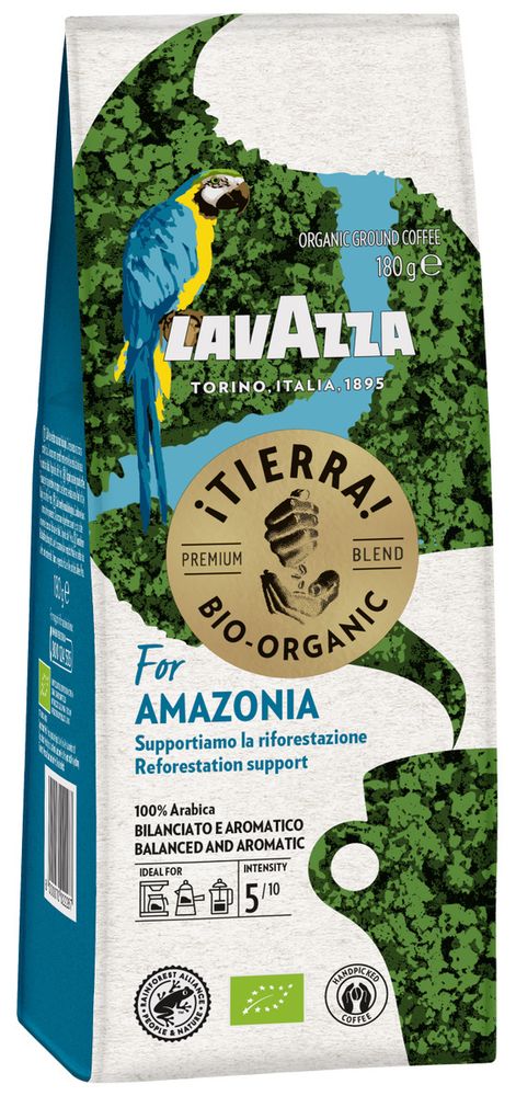 Кофе молотый Lavazza Tierra Bio-Organic For Amazonia, 180 г