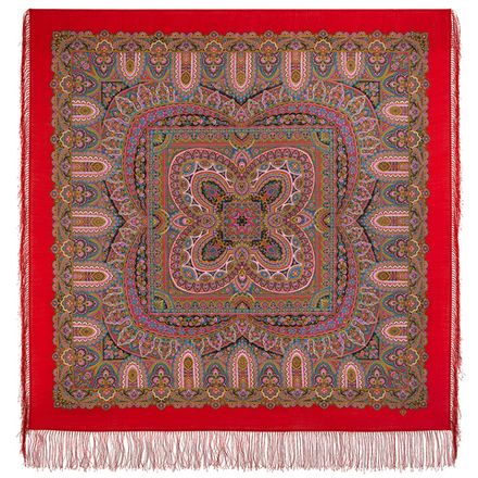 Павловопосадский платок Пряничный домик 1903-5