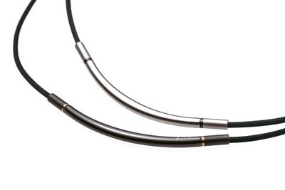 Ожерелье PHITEN RAKUWA NECKLACE METAX ROUND серебряно-черное