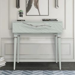 Консоль Арт Колор leaves Классик Сильвер Серый дым