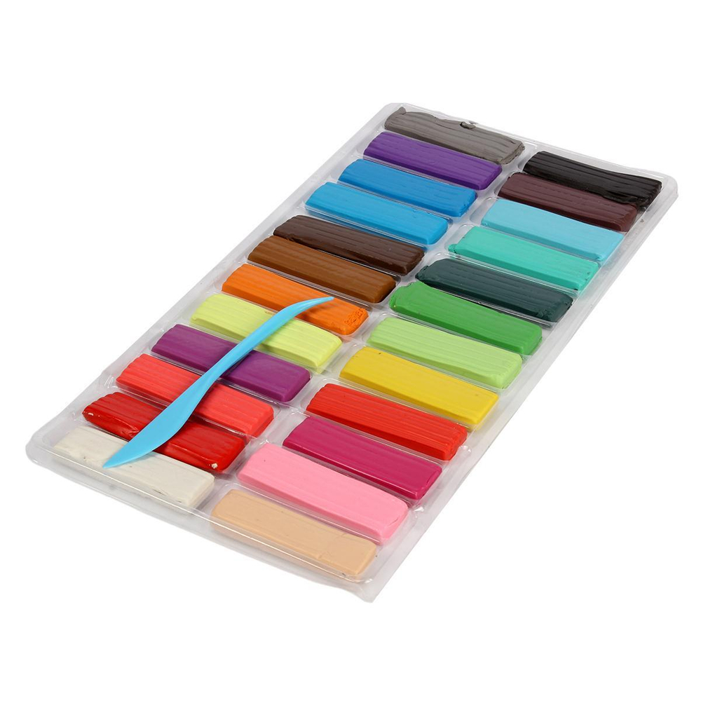 Пластилин "Анимэ" 24 цвета, со стеком, 480 грамм (ПандаРог)