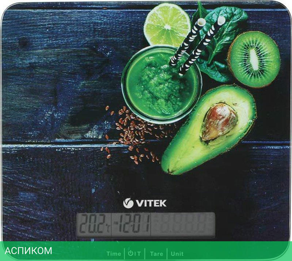 Кухонные весы Vitek VT-2425 Blue/Illustration