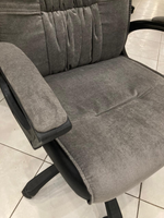 Кресло Фортуна-5 (3) Вельвет серый Мех качания п Директор (в разборе)