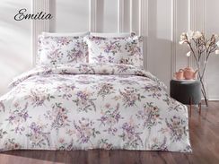 Постельное белье EMILIA белый жатка deluxe TIVOLYO HOME Турция