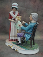 Статуэтка. Фарфор. Эдвард Энтони Дженнер английский врач. Capodimonte. Италия