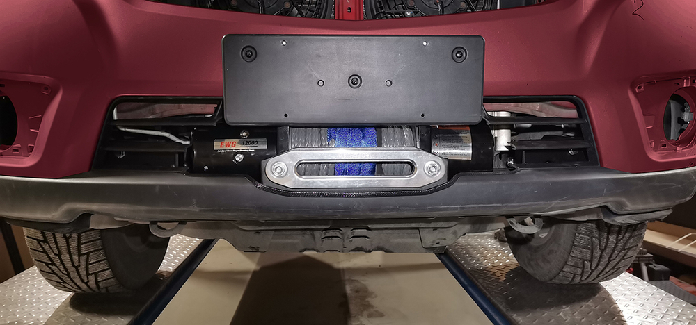 Площадка под лебёдку в штатный бампер JAC T6, SOLLERS ST6 РИФ