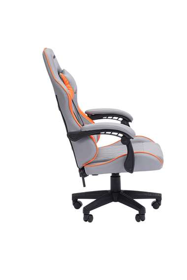 Офисное кресло Chairman CH28 экокожа, серо-оранжевый