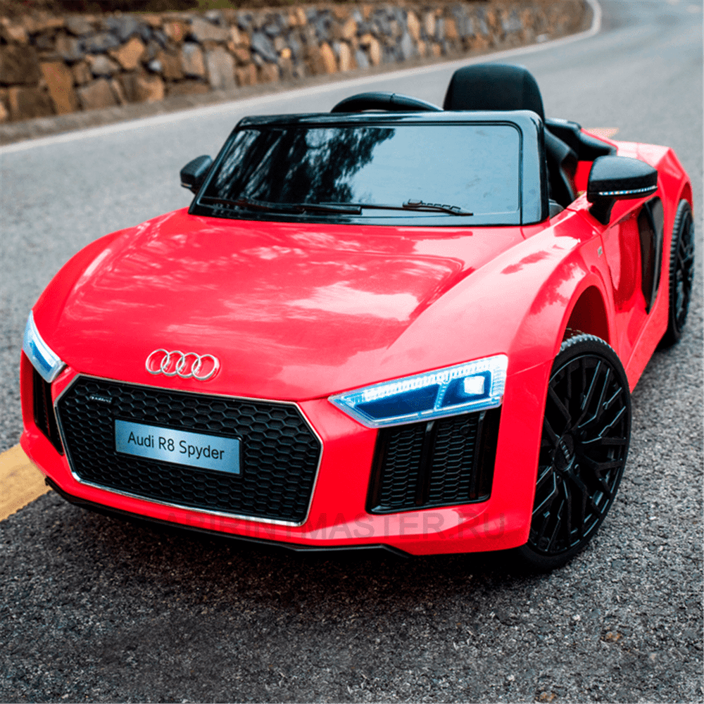 Детский электромобиль "AUDI R8" 6V, красный