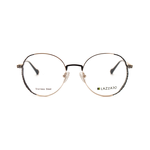 Оправа круглая Lazzaro 8493-1 золотая с черным