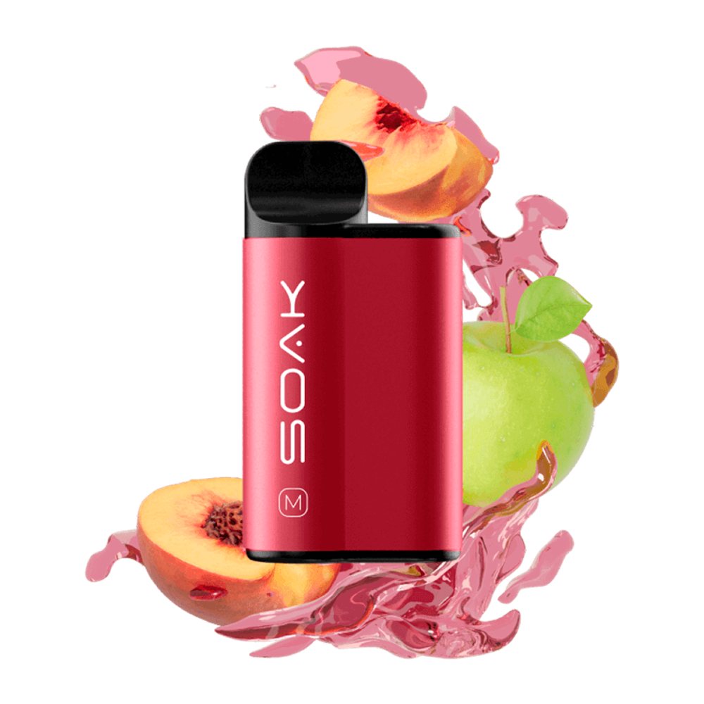 SOAK M - Apple Peach Bonbon (Яблоко-Персик) 4000 затяжек