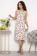 Платье Цветочные узоры (белое) П13504-30М LT Collection