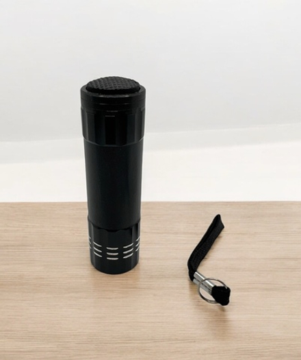 LED/UV 9 светодиодный фонарик для сушки, черный, T&H