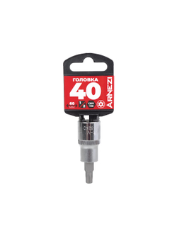 Головка 1/2" со вставкой TORX Security T40 L=60, на холдере Arnezi R0345240