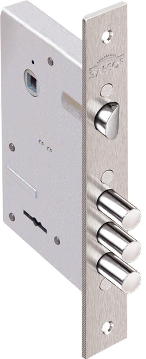 Замок врезной Кремень 1.04.27 сувальдный с защелкой