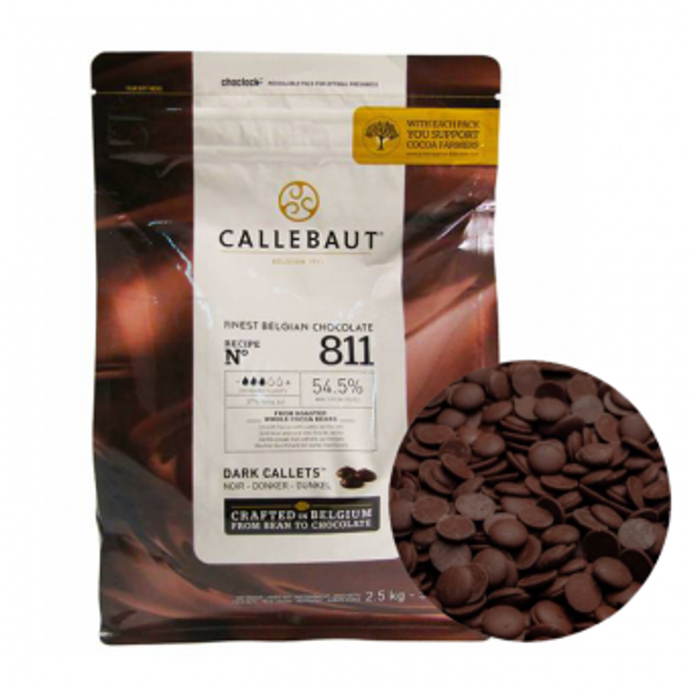 Шоколад Callebaut темный 54,5% ,250гр