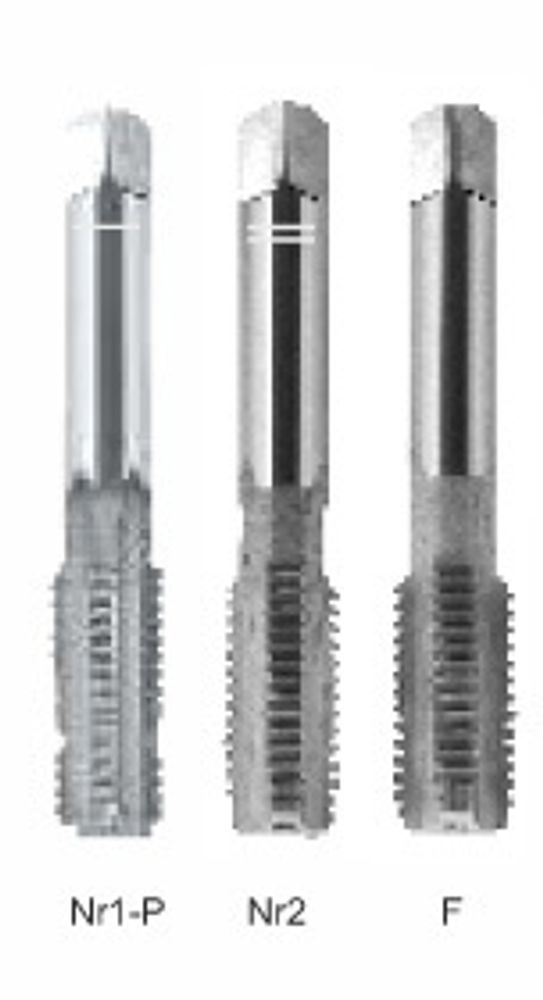Метчик ручной компл. DIN-352/3-P M6 ISO2 6HX HSSE INOX A2-235801-0060