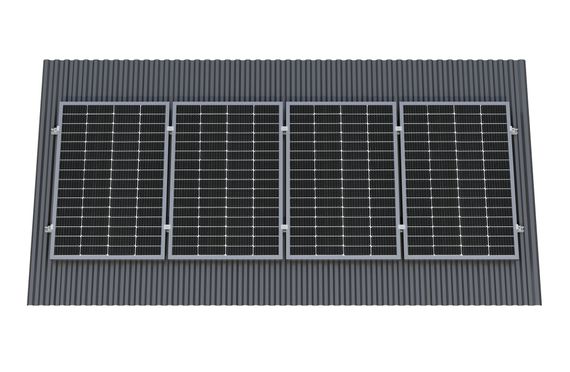 Крепёж четырёх солнечной батареи 100-200 Вт на наклонную крышу. 70 мм, YASHEL Technologies Крепёж четырёх солнечной батареи 100-200 Вт на наклонную крышу. 70 мм, фото №723152568