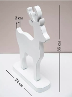 Новогодний декор олень 35*24 см