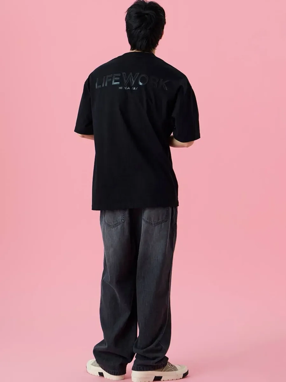 Джинсовые брюки со шнурком