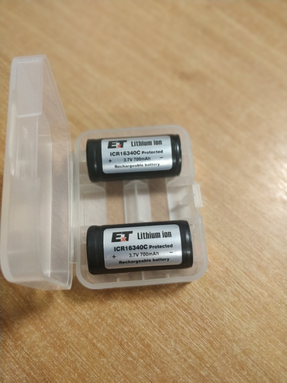 Аккумулятор ET ICR16340C Protected