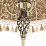 Citilux Базель CL407935T Торшер бронза со столиком и абажуром Вышивка