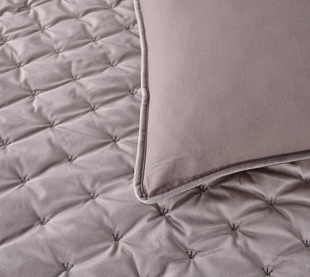 Покрывало 160x220 Sofi De MarkO Лея серебряно-серое