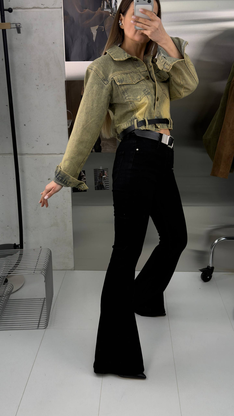 Брюки джинсовые женские арт. 73056-1 цвет"чёрный"