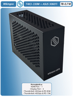 Внешняя видеокарта EGPU Wikingoo T4K3, ASUS 3060Ti 8Gb. Thunderbolt 3/4.