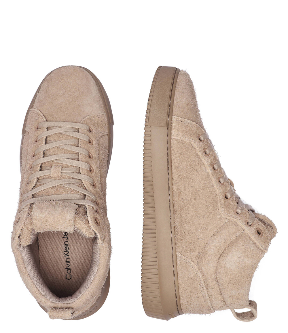 Кожаные кроссовки CALVIN KLEIN JEANS - бежевый(YM0YM01128)