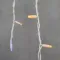 Светодиодная бахрома с колпачком 3,2*0,9 м., 168 экстра теплых белых LED ламп, мерцание, каучуковый белый провод, LTC (LL168BLW-8-2EWW)