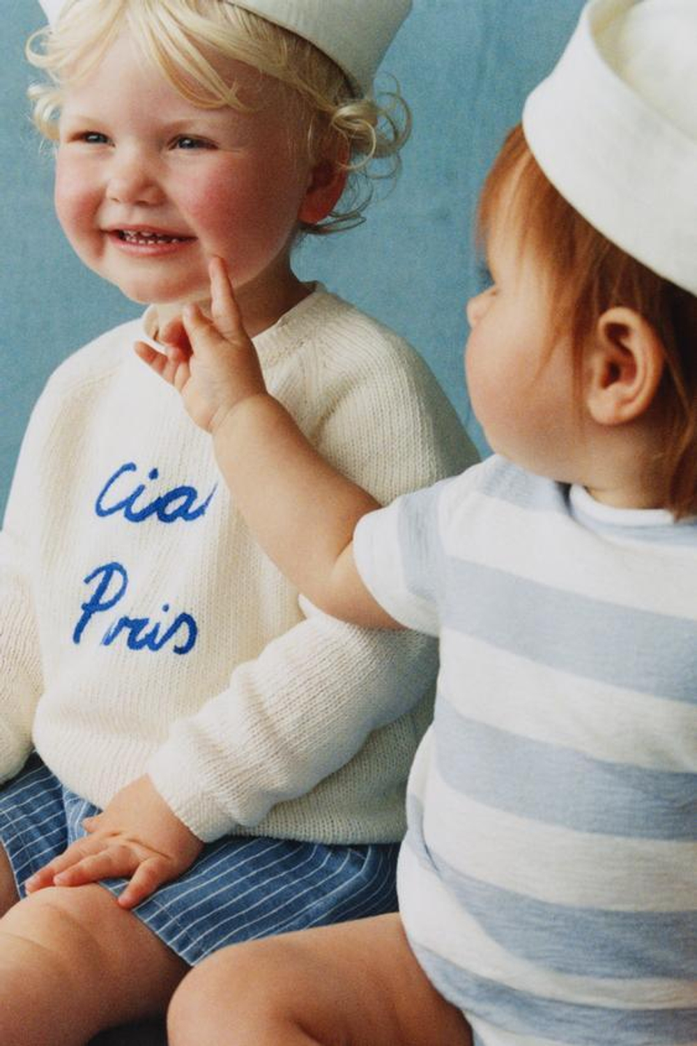 ZARA БОДИ В ПОЛОСКУ, ГОЛУБОЙ