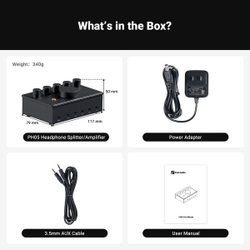 Усилитель для наушников Fosi Audio PH05, сплиттер