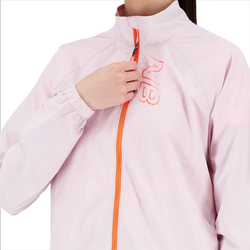 Женская теннисная куртка New Balance Printed Impact Run Light Pack Jacket - Pink
