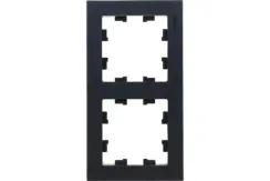 Рамка Systeme Electric ATLASDESIGN 2-постовая карбон 34607