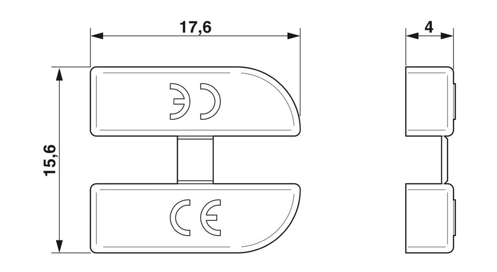 1022231 - TMC 7 B1 END CAP - Концевая крышка для монтажных перемычек