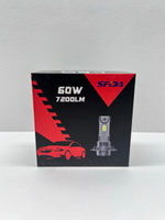 H4 / Автомобильные светодиодные лампы, H4, 120W, 7200 LM, 12 вольт, SFIDA LED V19, Cфида Девятнадцать, TG (2 шт. / комплект)