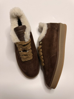 Короткие зимние кеды из натуральной кожи KANNA