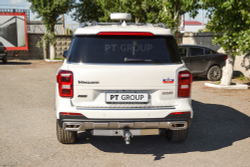 Фаркоп PT GROUP /съемный квадрат/ с нержавеющей накладкой GAC GS8 2019-(паспорт и сертификат в комплекте)(без электрики) арт.GAC-19-991124.00