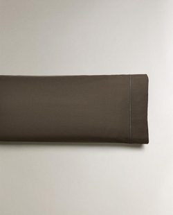 ZARA HOME (300 НИТЕЙ) НАВОЛОЧКА ИЗ ХЛОПКА, ПЕПЕЛЬНЫЙ