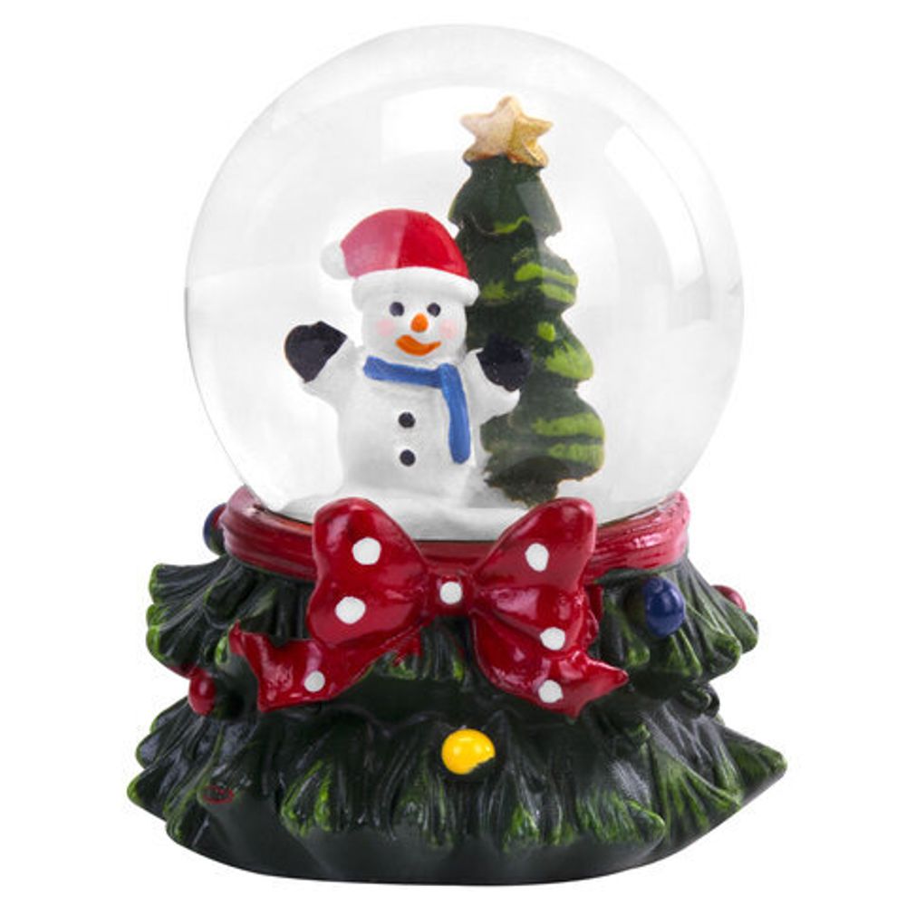 Сувенир снежный шар ДРУЗЬЯ ДЕДА МОРОЗА, диаметр 45 мм, полистоун/стекло, 4 дизайна ассорти, ЗОЛОТАЯ СКАЗКА, 592138