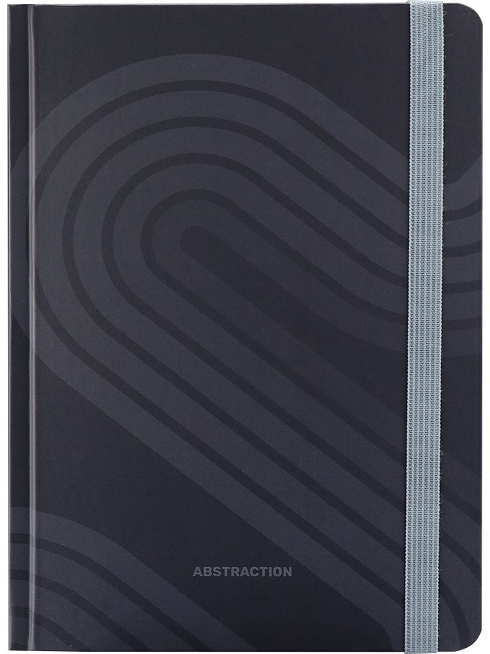 Блокнот А5 7БЦ 96л "Темные линии - 3" мат.лам., резинка, кл.