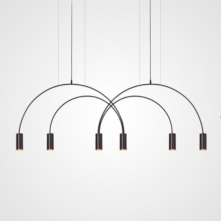Подвесной Светильник Arc 6 Black By Imperiumloft
